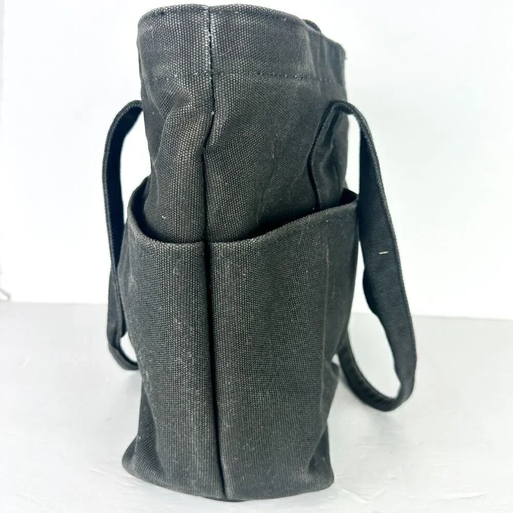 Dagne Dover Vida Organic Cotton Tote Laptop Bag Black